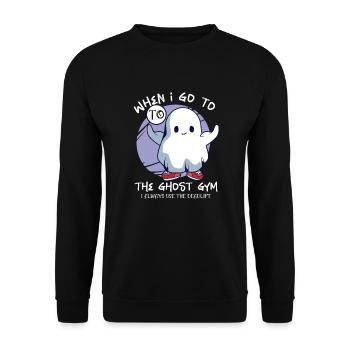 Bodybuilding Powerlifting Weightlifting Fitness - Unisex Sweatshirt - black - Front - Alina (178cm) & Michal (187cm)