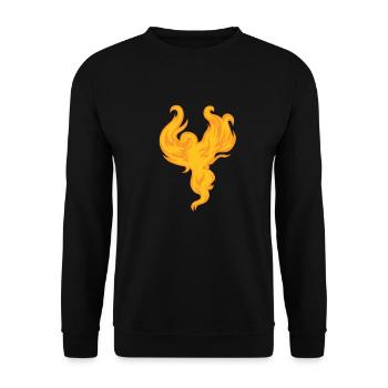 Phoenix Bird Mythical Creatures - Unisex Sweatshirt - black - Front - Alina (178cm) & Michal (187cm)