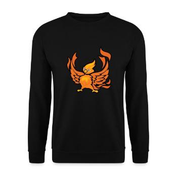 Phoenix Bird Mythical Creatures - Unisex Sweatshirt - black - Front - Alina (178cm) & Michal (187cm)