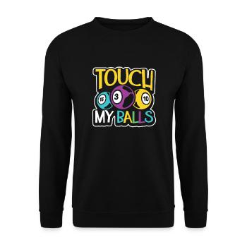 Jeu de cartes de bingo Grand-mère Joueur de bingo Cartes de bingo - Sweat-shirt Unisexe - noir - Devant - Alina (178cm) & Michal (187cm)