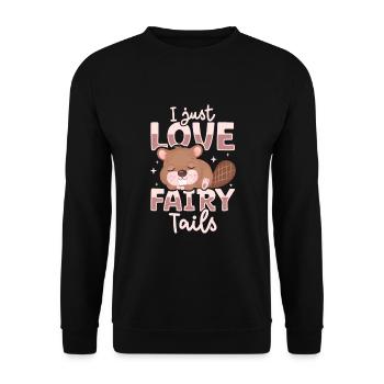 Beaver Fan Beaver Lovers Funny Beaver Gift - Unisex Sweatshirt - black - Front - Alina (178cm) & Michal (187cm)