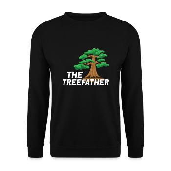 Bonsai Japan Silhouette Gardener Gardening Lover - Unisex Sweatshirt - black - Front - Alina (178cm) & Michal (187cm)