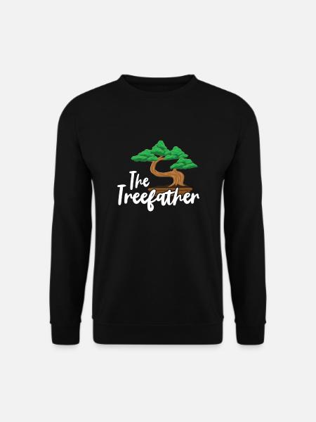 Bonsai Japan Silhouette Gardener Gardening Lover - Unisex Pullover - Schwarz