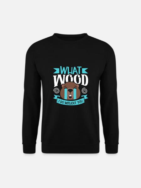 Biber Fan Biber Liebhaber Lustiges Biber Geschenk - Unisex Pullover - Schwarz