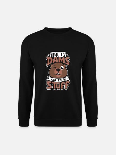 Biber Fan Biber Liebhaber Lustiges Biber Geschenk - Unisex Pullover - Schwarz