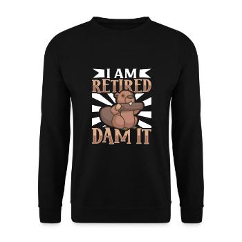 Beaver Fan Beaver Lover Funny Beaver Gift - Unisex Sweatshirt - black - Front - Alina (178cm) & Michal (187cm)