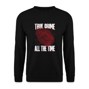 True Crime Murder Spy Crime Intérêt Idée cadeau - Sweat-shirt Unisexe - noir - Devant - Alina (178cm) & Michal (187cm)