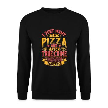 True Crime Murder Spy Crime Intérêt Idée cadeau - Sweat-shirt Unisexe - noir - Devant - Alina (178cm) & Michal (187cm)