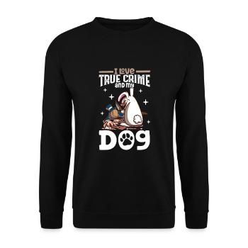 True Crime Murder Spy Crime Intérêt Idée cadeau - Sweat-shirt Unisexe - noir - Devant - Alina (178cm) & Michal (187cm)