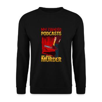 True Crime Murder Spy Crime Intérêt Idée cadeau - Sweat-shirt Unisexe - noir - Devant - Alina (178cm) & Michal (187cm)