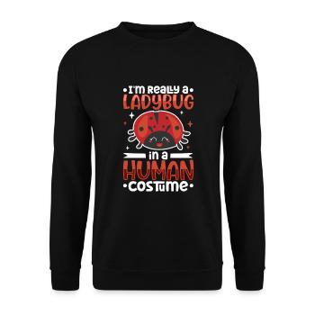 Coccinelle Coccinelle Entomologie Insectes - Sweat-shirt Unisexe - noir - Devant - Alina (178cm) & Michal (187cm)