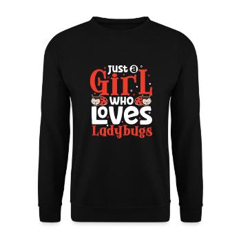 Coccinelle Coccinelle Entomologie Insectes - Sweat-shirt Unisexe - noir - Devant - Alina (178cm) & Michal (187cm)