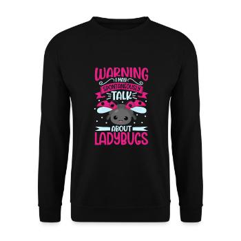 Coccinelle Coccinelle Entomologie Insectes - Sweat-shirt Unisexe - noir - Devant - Alina (178cm) & Michal (187cm)