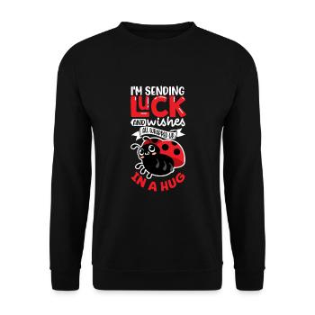 Coccinelle Coccinelle Entomologie Insectes - Sweat-shirt Unisexe - noir - Devant - Alina (178cm) & Michal (187cm)