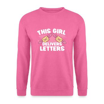 Postangestellte Postdame Postbote Post - Unisex Pullover - Pink - Vorne