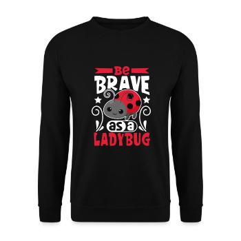Coccinelle Coccinelle Entomologie Insectes - Sweat-shirt Unisexe - noir - Devant - Alina (178cm) & Michal (187cm)