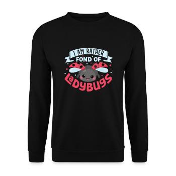 Coccinelle Coccinelle Entomologie Insectes - Sweat-shirt Unisexe - noir - Devant - Alina (178cm) & Michal (187cm)