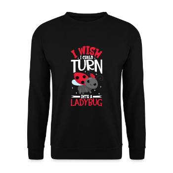 Coccinelle Coccinelle Entomologie Insectes - Sweat-shirt Unisexe - noir - Devant - Alina (178cm) & Michal (187cm)