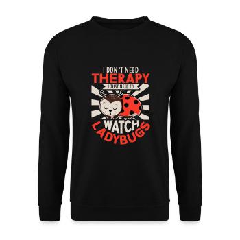 Coccinelle Coccinelle Entomologie Insectes - Sweat-shirt Unisexe - noir - Devant - Alina (178cm) & Michal (187cm)