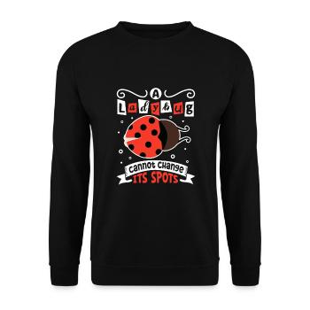 Coccinelle Coccinelle Entomologie Insectes - Sweat-shirt Unisexe - noir - Devant - Alina (178cm) & Michal (187cm)