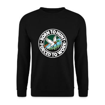 Duck Hunt Duck Hunter Bird Hunting Duck Hunting - Unisex Sweatshirt - black - Front - Alina (178cm) & Michal (187cm)