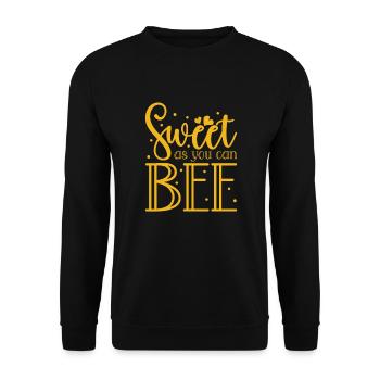 Apiculture apiculteur apiculteur rucher - Sweat-shirt Unisexe - noir - Devant - Alina (178cm) & Michal (187cm)