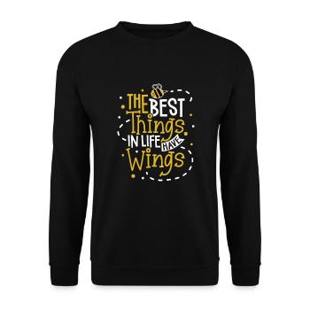 Apiculture apiculteur apiculteur rucher - Sweat-shirt Unisexe - noir - Devant - Alina (178cm) & Michal (187cm)
