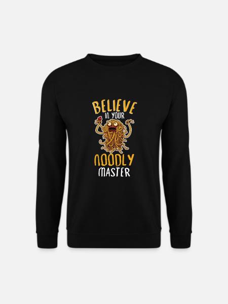 Atheistic Atheism Flying Spaghetti - Unisex Sweatshirt - black