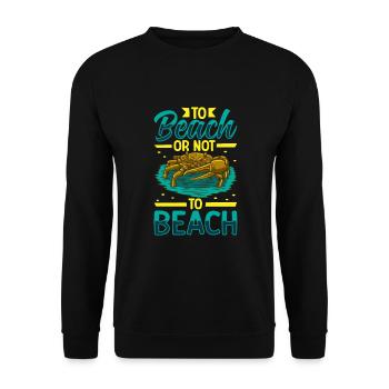 Crab crab crab whisperer crab hunting fisherman - Unisex Sweatshirt - black - Front - Alina (178cm) & Michal (187cm)