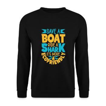 Shark Ocean Predator Plongée sous-marine - Sweat-shirt Unisexe - noir - Devant - Alina (178cm) & Michal (187cm)