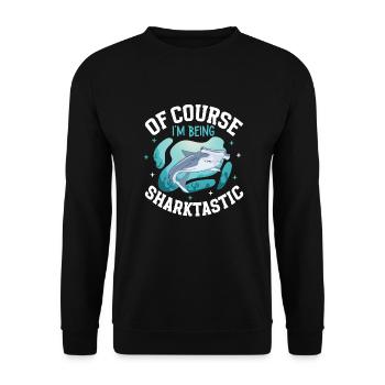 Shark Ocean Predator Plongée sous-marine - Sweat-shirt Unisexe - noir - Devant - Alina (178cm) & Michal (187cm)