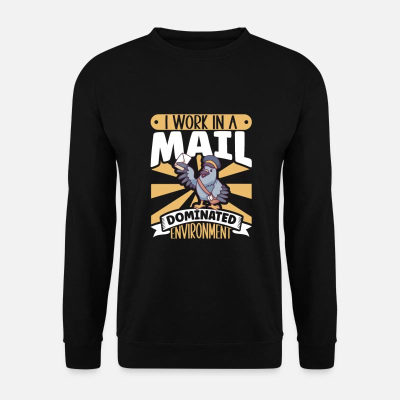 Postangestellte Postdame Postbote Post - Unisex Pullover - Schwarz
