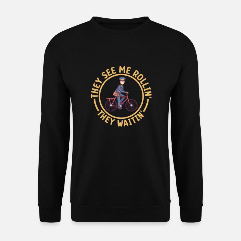 postier courrier dame postier courrier - Sweat-shirt Unisexe - noir