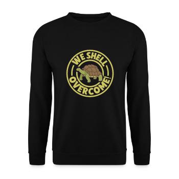 Boxer Boxing Turtle Turtles Sea Ocean Reptile - Unisex Pullover - Schwarz - Vorne - Alina (178cm) & Michal (187cm)