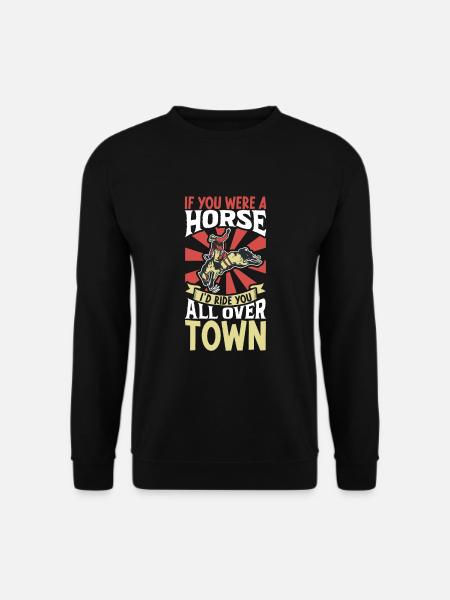 Cowboy Barn Bull Rider Rodeo Country Western - Unisex Pullover - Schwarz