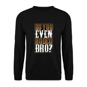 Cowboy Barn Bull Rider Rodeo Country Western - Unisex Pullover - Schwarz - Vorne - Alina (178cm) & Michal (187cm)