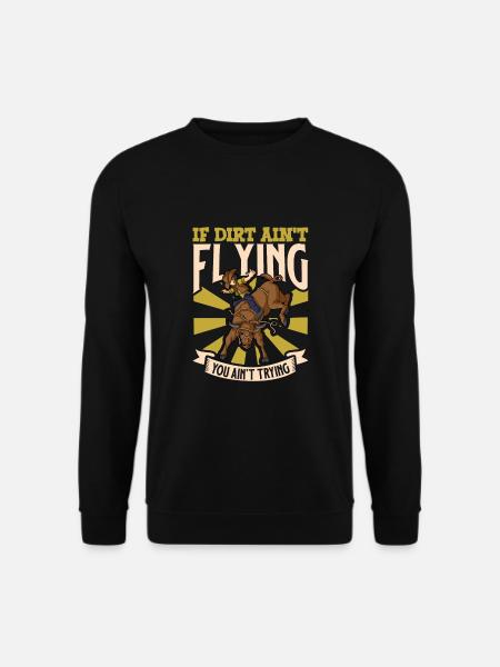 Cowboy Barn Bull Rider Rodeo Country Western - Unisex Pullover - Schwarz