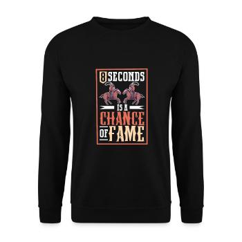 Cowboy Barn Bull Rider Rodéo Country Western - Sweat-shirt Unisexe - noir - Devant - Alina (178cm) & Michal (187cm)