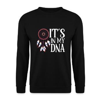 Aborigènes indiens Histoire des peuples autochtones - Sweat-shirt Unisexe - noir - Devant - Alina (178cm) & Michal (187cm)