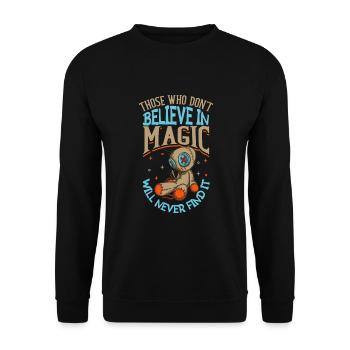 Sorcière Occulte Gothique Sombre Satanique Impie - Sweat-shirt Unisexe - noir - Devant - Alina (178cm) & Michal (187cm)