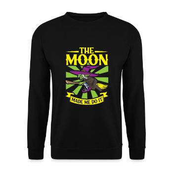 Sorcière Occulte Gothique Sombre Satanique Impie - Sweat-shirt Unisexe - noir - Devant - Alina (178cm) & Michal (187cm)