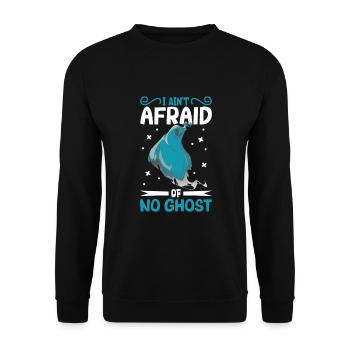 Recherche paranormale Halloween Ghost Hunter - Sweat-shirt Unisexe - noir - Devant - Alina (178cm) & Michal (187cm)