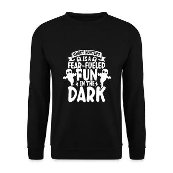 Paranormal Forschungshalloween Ghost Hunter - Unisex Pullover - Schwarz - Vorne - Alina (178cm) & Michal (187cm)
