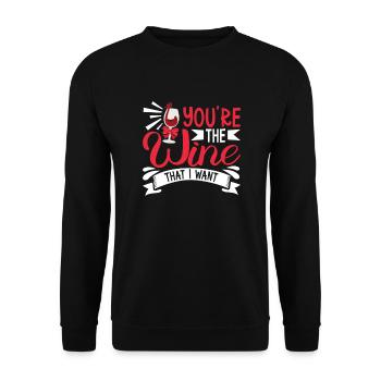 Wine making Wine Maker Wine Lover Wine Fan - Unisex Pullover - Schwarz - Vorne - Alina (178cm) & Michal (187cm)