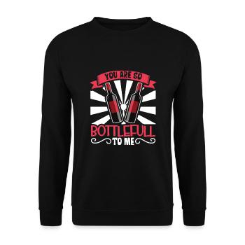 Wine making Wine Maker Wine Lover Wine Fan - Unisex Pullover - Schwarz - Vorne - Alina (178cm) & Michal (187cm)