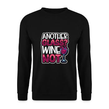 Vinification Vigneron Amateur de vin Amateur de vin - Sweat-shirt Unisexe - noir - Devant - Alina (178cm) & Michal (187cm)
