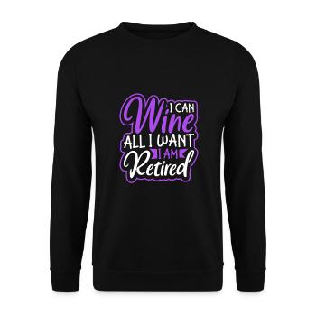 Wine making Wine Maker Wine Lover Wine Fan - Unisex Pullover - Schwarz - Vorne - Alina (178cm) & Michal (187cm)