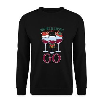 Wine making Wine Maker Wine Lover Wine Fan - Unisex Pullover - Schwarz - Vorne - Alina (178cm) & Michal (187cm)