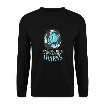 Shark Ocean Predator Plongée sous-marine - Sweat-shirt Unisexe - noir - Devant - Alina (178cm) & Michal (187cm)