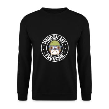 french bulldog english bulldog dog lover bulldog - Unisex Pullover - Schwarz - Vorne - Alina (178cm) & Michal (187cm)